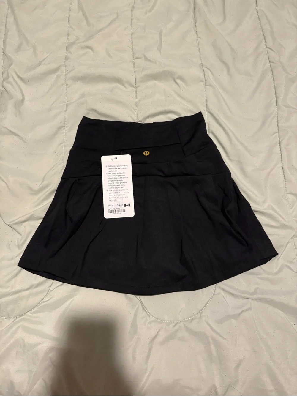 lululemon athletica Black Circle Skirt with Built-In Shorts